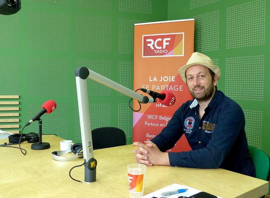 Thibault Moës en interview à la radio RCF Belgique, émission « La joie se partage ».