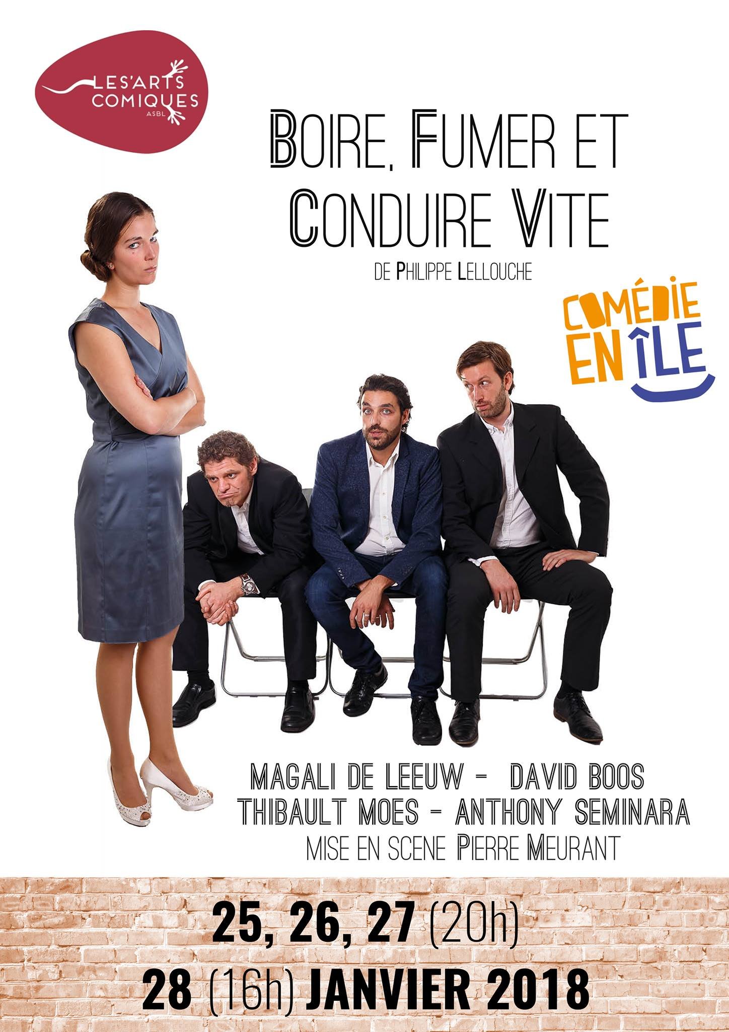 Thibault Moës en costume d’époque dans une pièce de Molière